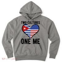 Two Cultures One Me Cuban American Heart Flag Hoodie thumb 0
