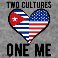 Two Cultures One Me Cuban American Heart Flag Baby Bodysuit thumb 2