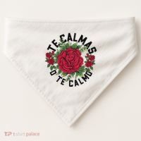 Te Calmas O Te Calmo Spanish USA-Made Doggie Bandana thumb 0