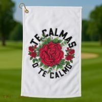 Te Calmas O Te Calmo Spanish Golf Towel thumb 1