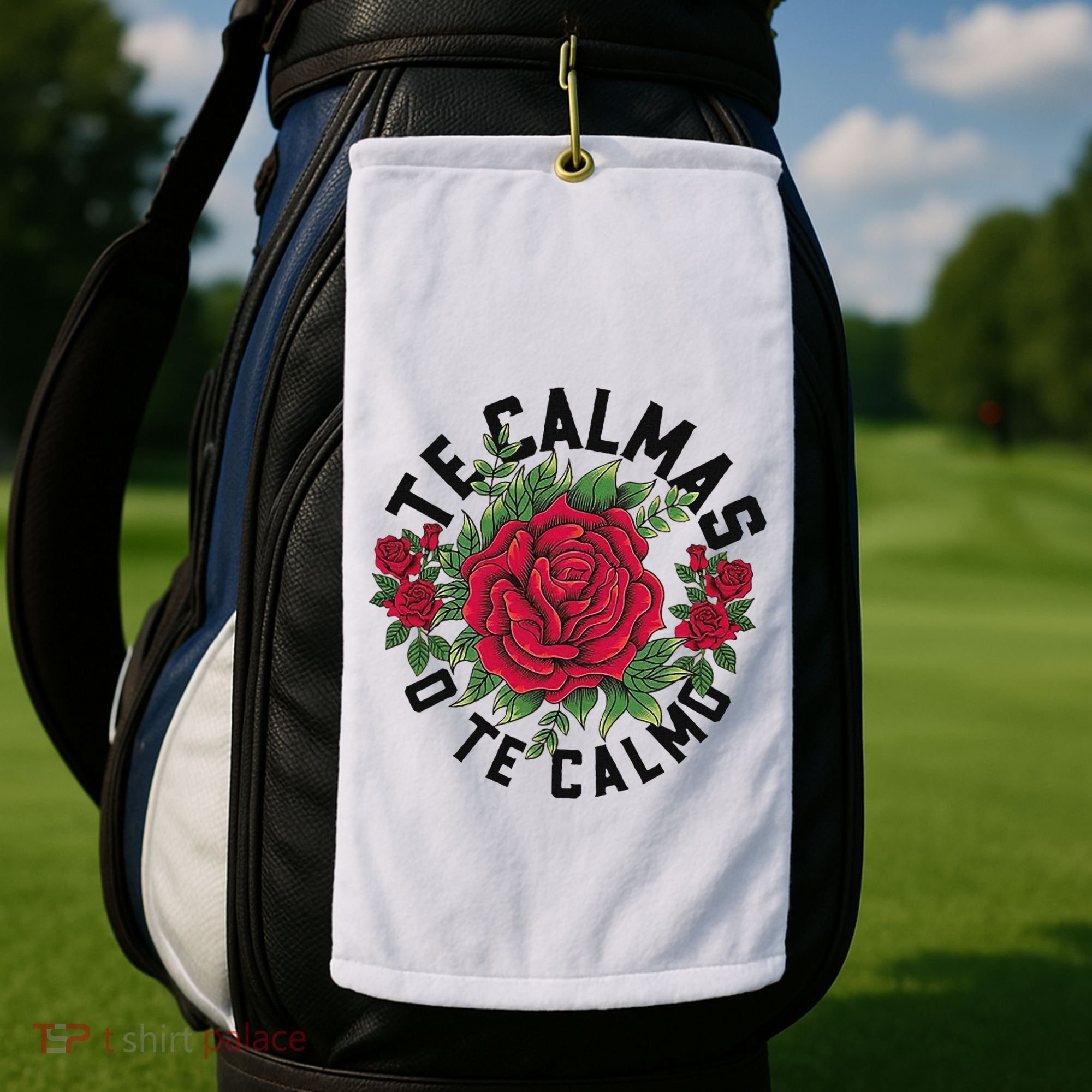 Te Calmas O Te Calmo Spanish Golf Towel