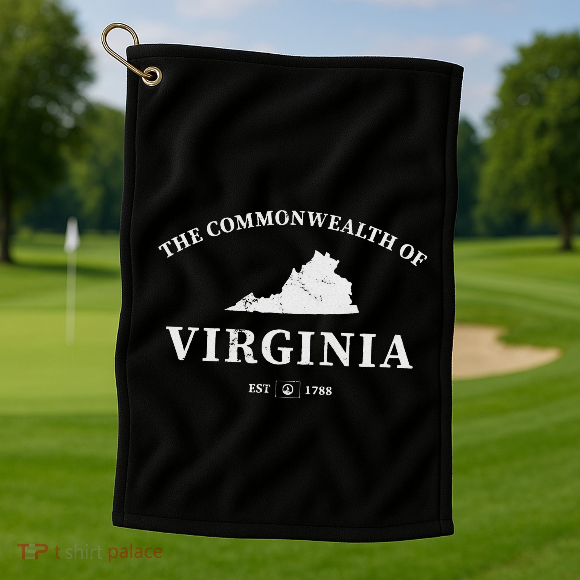 The Commonwealth Of Virginia Golf Towel