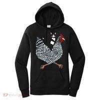 Tuxedo Cat On A Chicken Women's Hoodie thumb 0