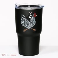 Tuxedo Cat On A Chicken Tumbler thumb 0