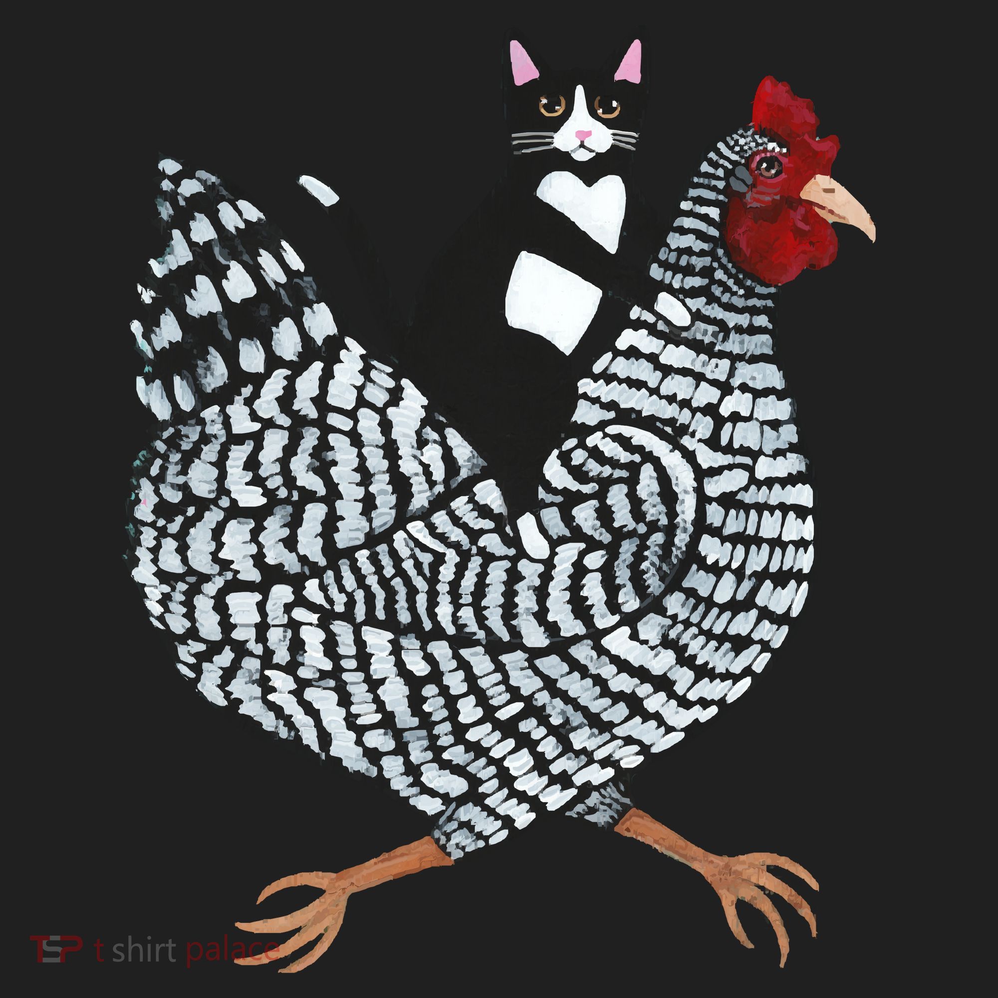 Tuxedo Cat On A Chicken Tumbler