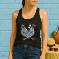 Tuxedo Cat On A Chicken Women's Tank Top thumb 2