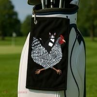 Tuxedo Cat On A Chicken Golf Towel thumb 2