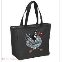 Tuxedo Cat On A Chicken Tote Bag thumb 2