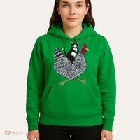Tuxedo Cat On A Chicken Hoodie thumb 5