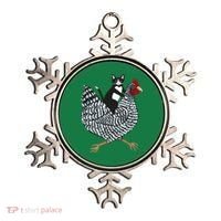 Tuxedo Cat On A Chicken Ornament thumb 0
