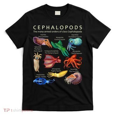 The Cephalopod Octopus Squid Cuttlefish And Nautilus T-Shirt