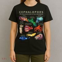 The Cephalopod Octopus Squid Cuttlefish And Nautilus T-Shirt thumb 4