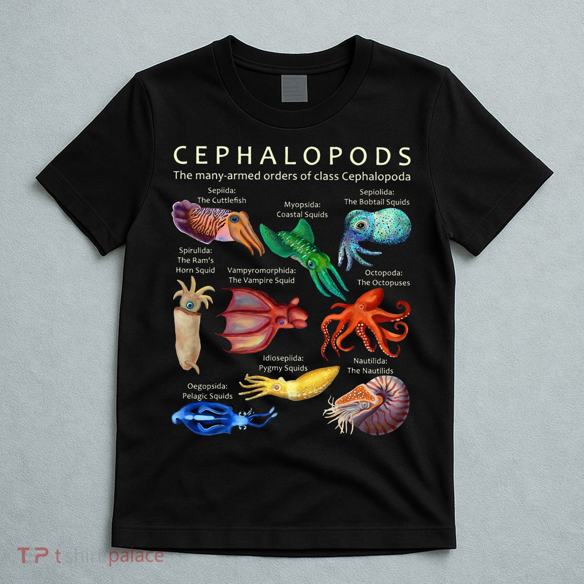 The Cephalopod Octopus Squid Cuttlefish And Nautilus T-Shirt