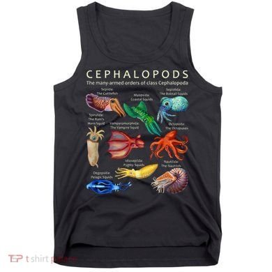 The Cephalopod Octopus Squid Cuttlefish And Nautilus Tank Top