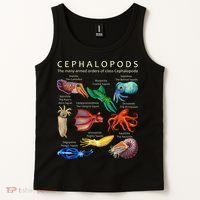 The Cephalopod Octopus Squid Cuttlefish And Nautilus Tank Top thumb 2