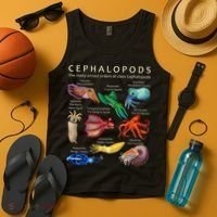 The Cephalopod Octopus Squid Cuttlefish And Nautilus Tank Top thumb 4