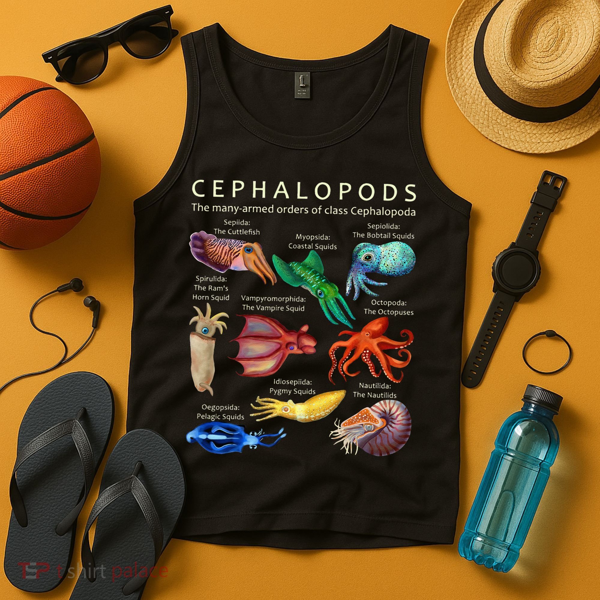 The Cephalopod Octopus Squid Cuttlefish And Nautilus Tank Top