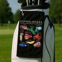 The Cephalopod Octopus Squid Cuttlefish And Nautilus Golf Towel thumb 2