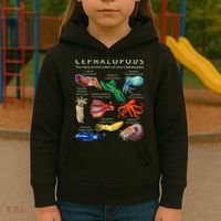 The Cephalopod Octopus Squid Cuttlefish And Nautilus Kids Hoodie thumb 3