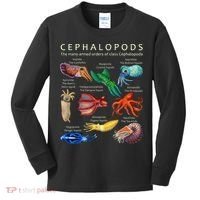 The Cephalopod Octopus Squid Cuttlefish And Nautilus Kids Long Sleeve Shirt thumb 0