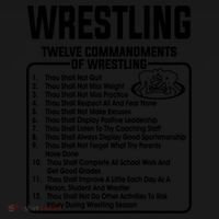 Twelve Commandments Of Wrestling T Doggie Tank thumb 4
