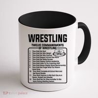 Twelve Commandments Of Wrestling T Coffee Mug thumb 1