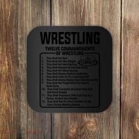 Twelve Commandments Of Wrestling T Coaster thumb 0