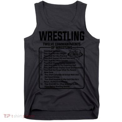 Twelve Commandments Of Wrestling T Tank Top
