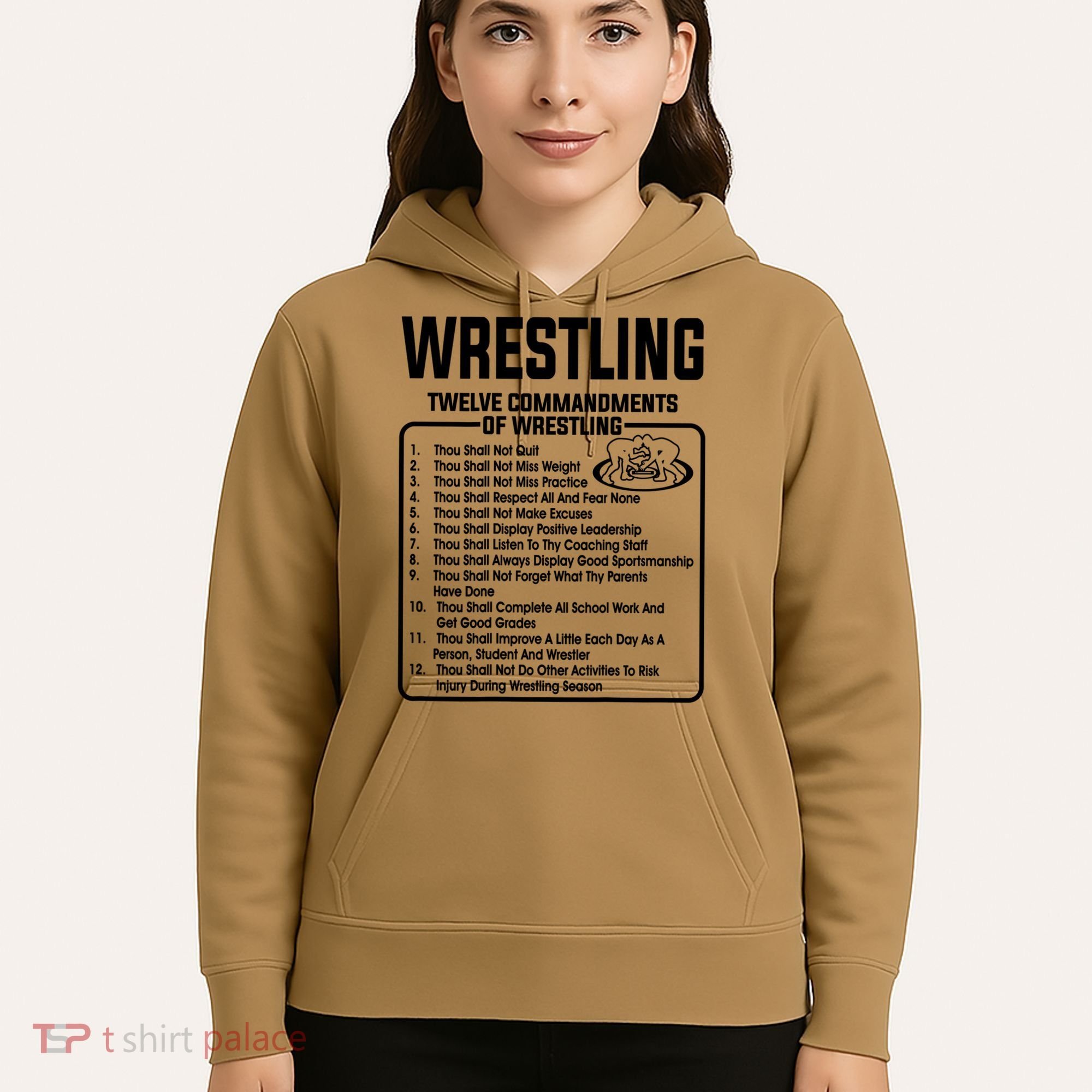 Twelve Commandments Of Wrestling T Hoodie