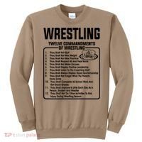 Twelve Commandments Of Wrestling T Sweatshirt thumb 0