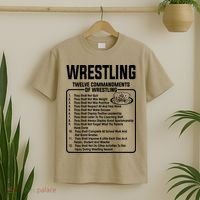 Twelve Commandments Of Wrestling T T-Shirt thumb 2