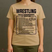 Twelve Commandments Of Wrestling T T-Shirt thumb 4