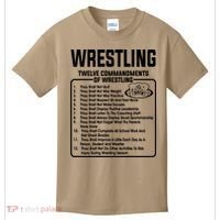 Twelve Commandments Of Wrestling T Kids T-Shirt thumb 0