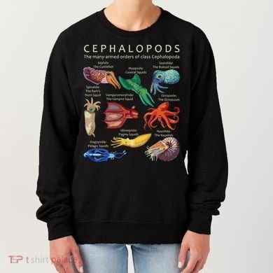 The Cephalopod Octopus Squid Cuttlefish And Nautilus Women's Sweatshirt