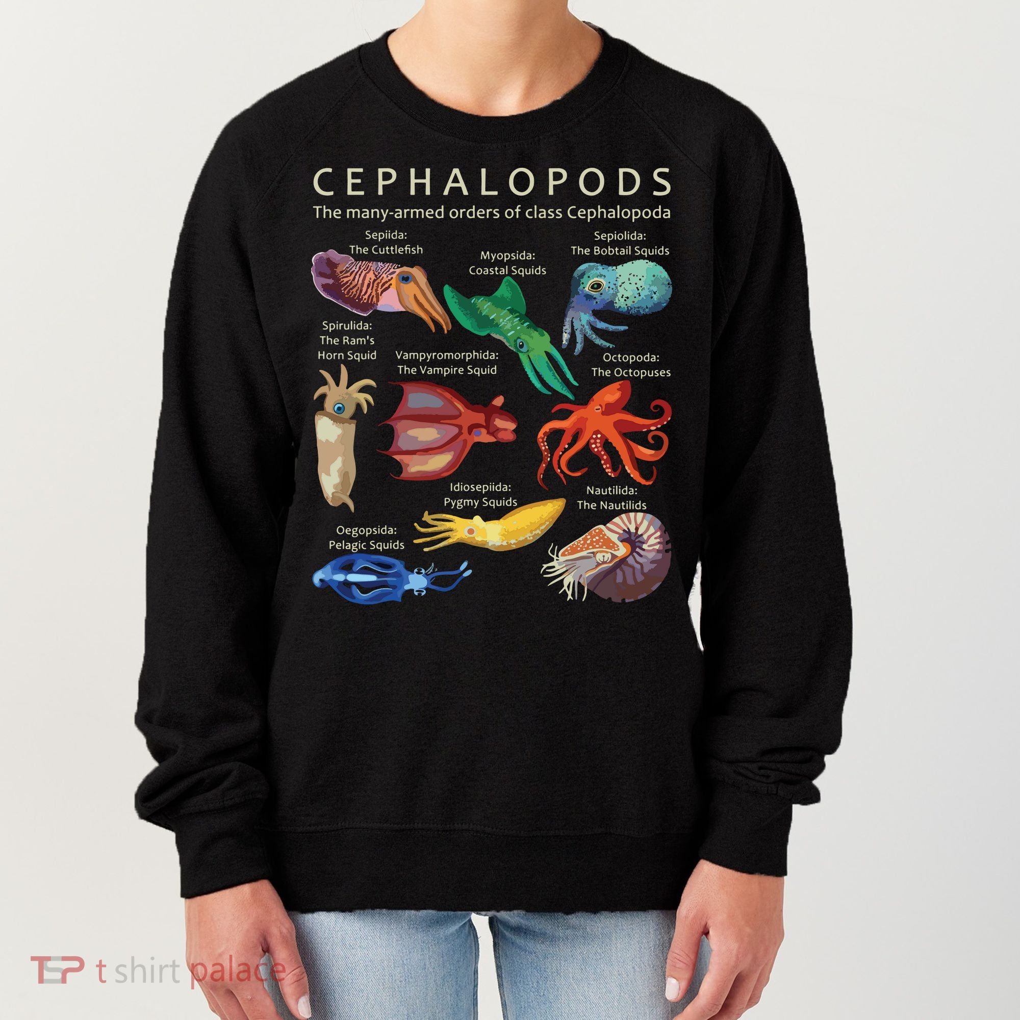 The Cephalopod Octopus Squid Cuttlefish And Nautilus Women's Sweatshirt