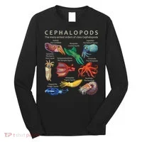 The Cephalopod Octopus Squid Cuttlefish And Nautilus Long Sleeve Shirt thumb 0