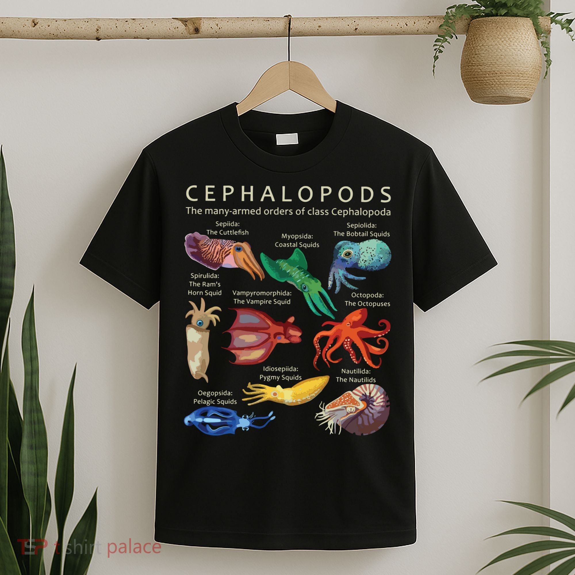 The Cephalopod Octopus Squid Cuttlefish And Nautilus T-Shirt