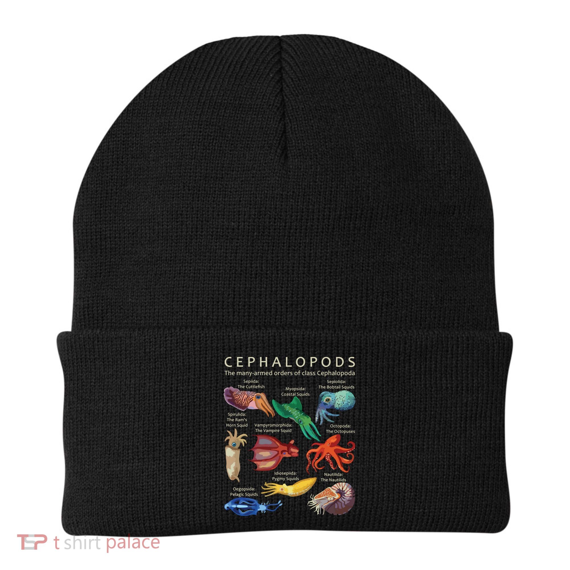 The Cephalopod Octopus Squid Cuttlefish And Nautilus Beanie