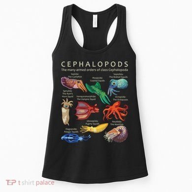 The Cephalopod Octopus Squid Cuttlefish And Nautilus Women's Tank Top