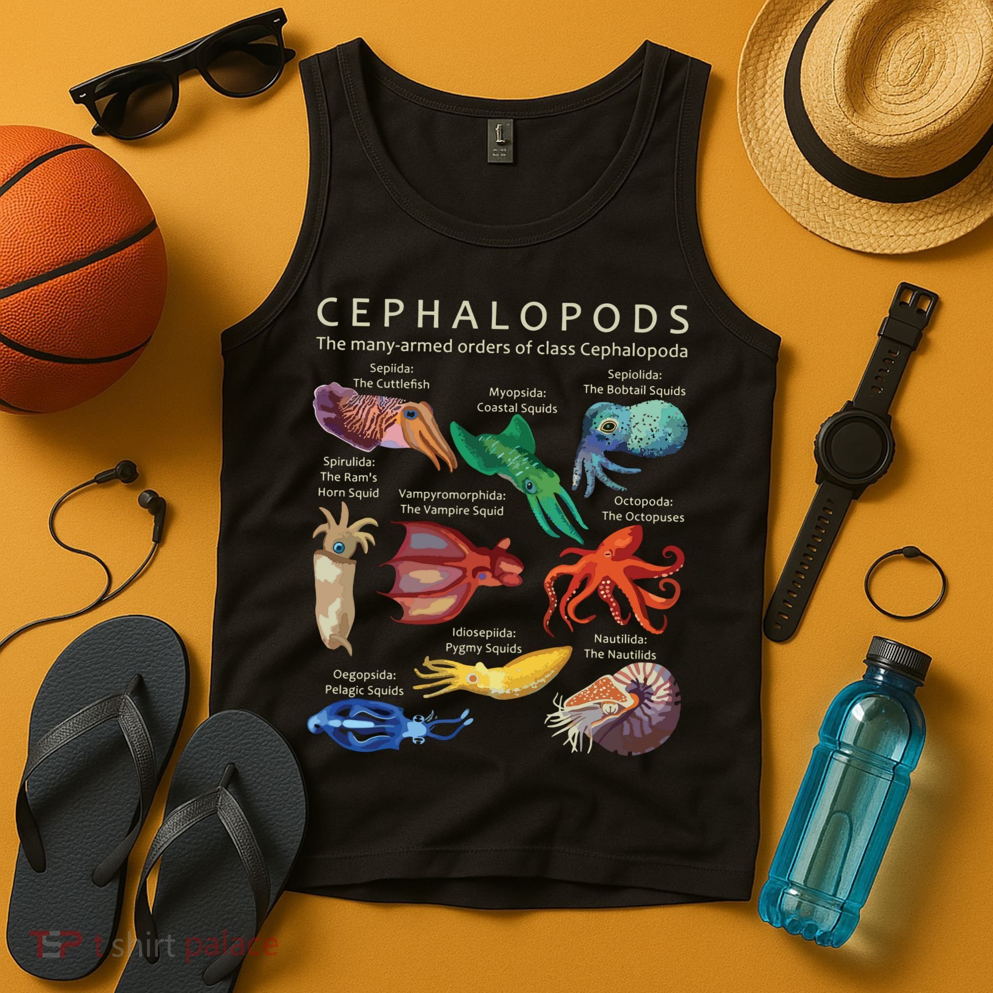 The Cephalopod Octopus Squid Cuttlefish And Nautilus Tank Top