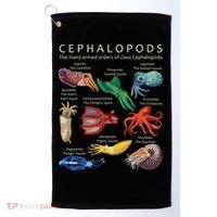 The Cephalopod Octopus Squid Cuttlefish And Nautilus Golf Towel thumb 0
