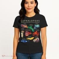 The Cephalopod Octopus Squid Cuttlefish And Nautilus Women's T-Shirt thumb 4