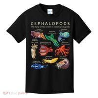 The Cephalopod Octopus Squid Cuttlefish And Nautilus Kids T-Shirt thumb 0
