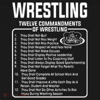 Twelve Commandments Of Wrestling USA-Made Doggie Bandana thumb 2