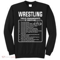 Twelve Commandments Of Wrestling Sweatshirt thumb 0