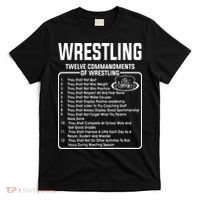 Twelve Commandments Of Wrestling T-Shirt thumb 0