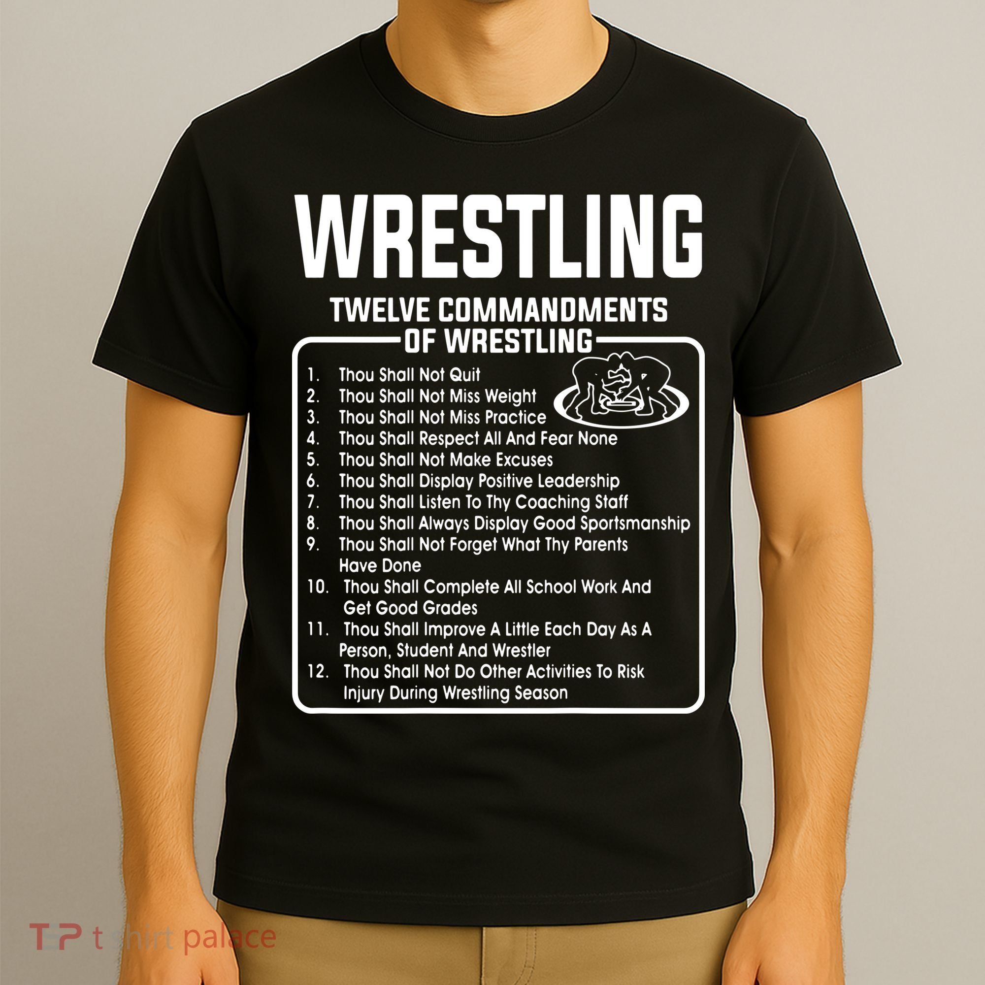 Twelve Commandments Of Wrestling T-Shirt