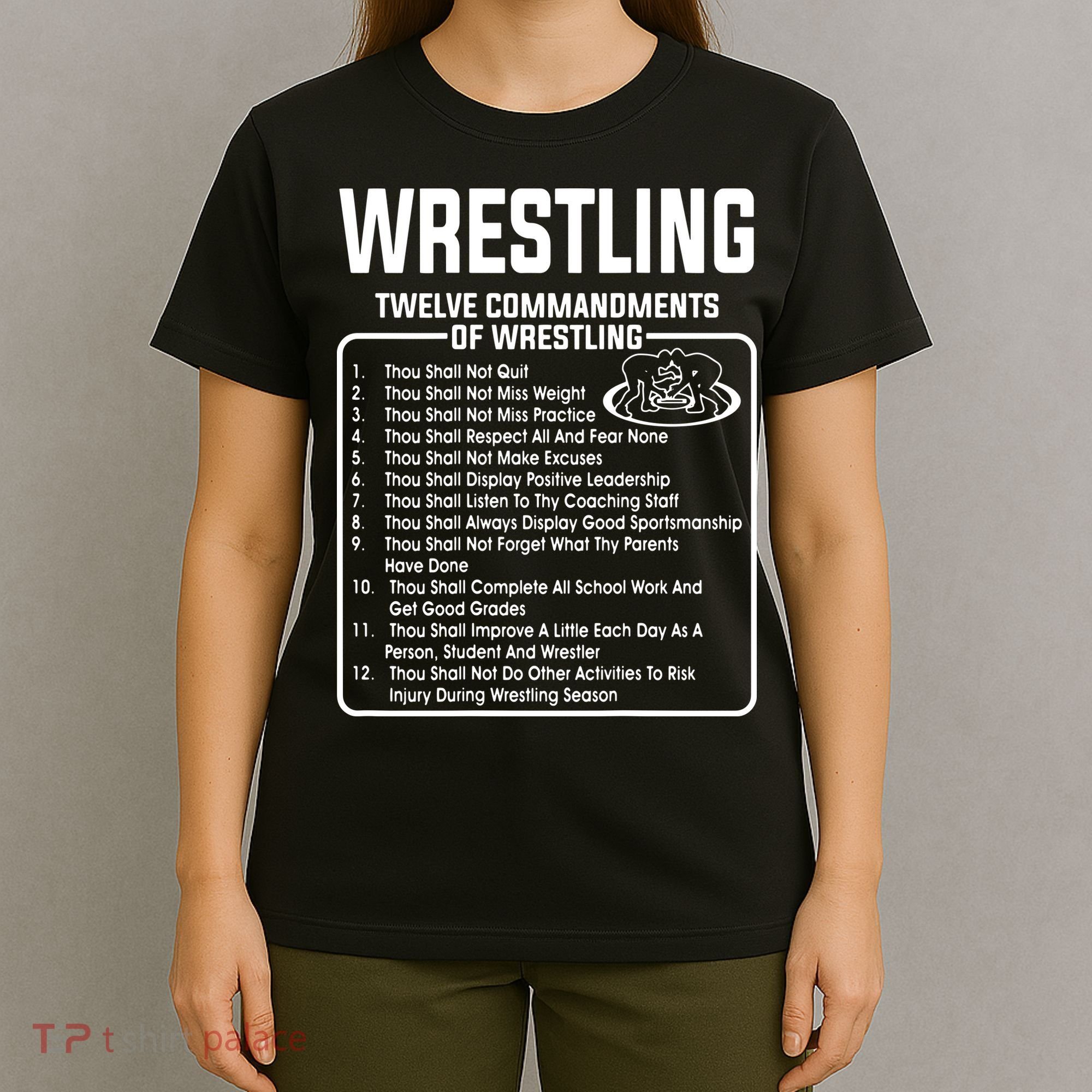 Twelve Commandments Of Wrestling T-Shirt