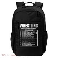 Twelve Commandments Of Wrestling Backpack thumb 0