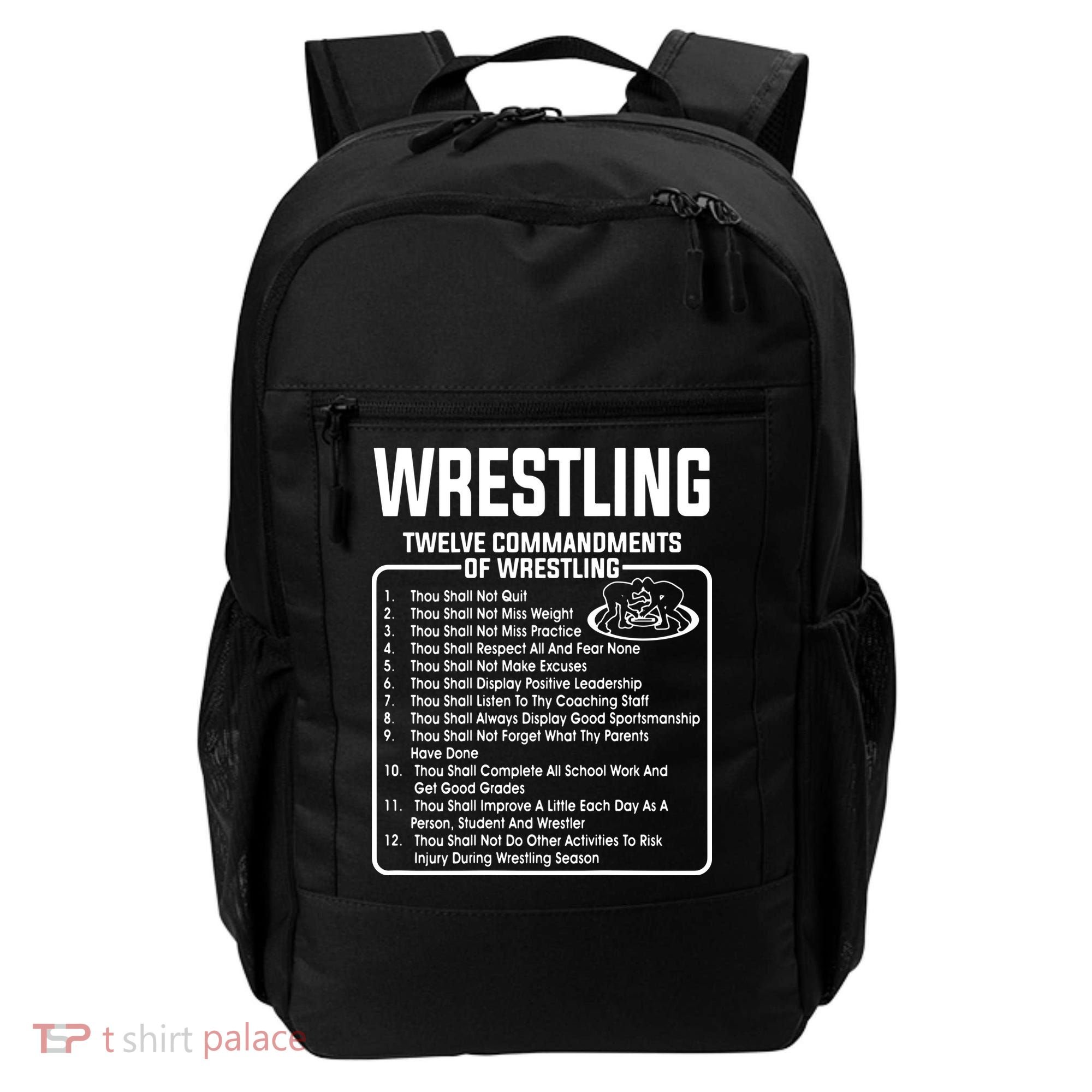 Twelve Commandments Of Wrestling Backpack